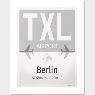 TXL Berlin airport Posters and Art